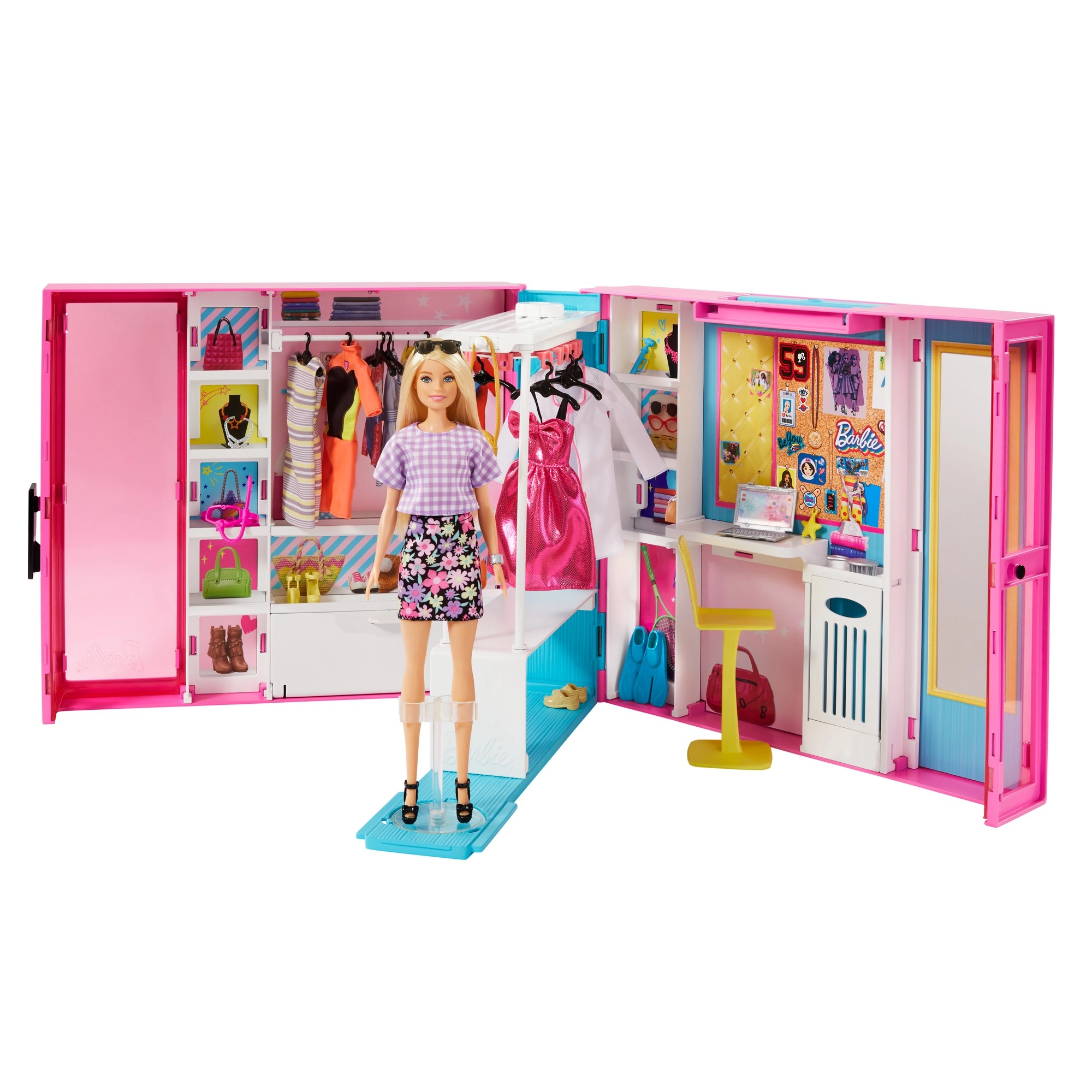 Barbie Dream Closet 3.0 - Doll 25+ Clothes & Accessories Ages 3+