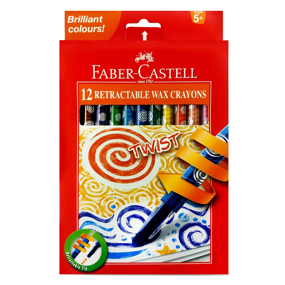 Faber Twist Retractable Crayons - 12pcs