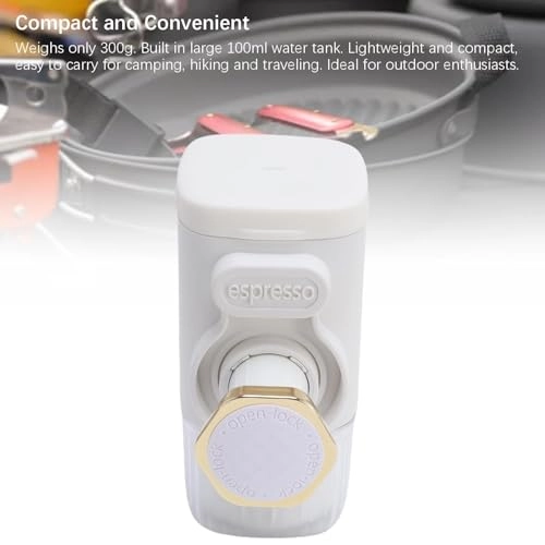 Portable Handheld Coffee Maker - 100ml coffee capsules and grounds