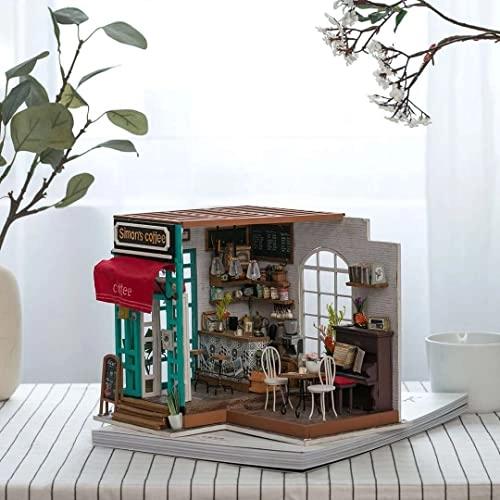 DIY Miniature Dollhouse Kit - Simon's Time Cafe
