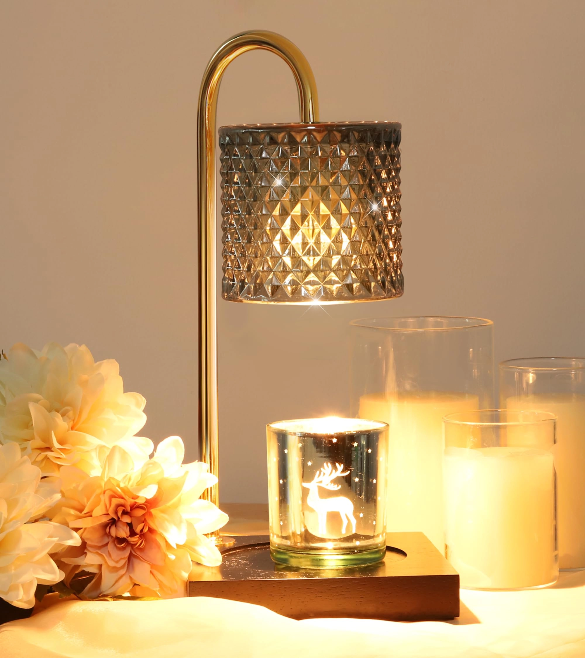 TigQiang Candle Warmer Lamp - Timer Dimmer Black