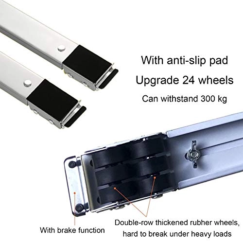 Telescopic Washing Machine Refrigerator Stand - 45-70cm adjustable 24 wheels