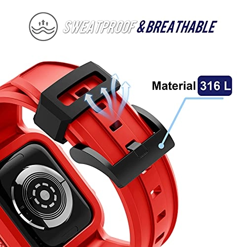 Rugged Watch Band for Apple Watch Series 9 - 44mm