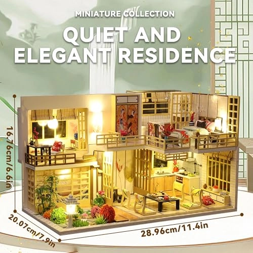 Dollhouse Miniature DIY House Kit - Dream Bottle Series 1:32