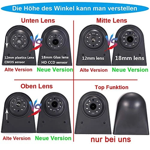 Reversing Camera - 628 x 586 pixels + LCD Car Monitor - 4.3 inch 320 x 240