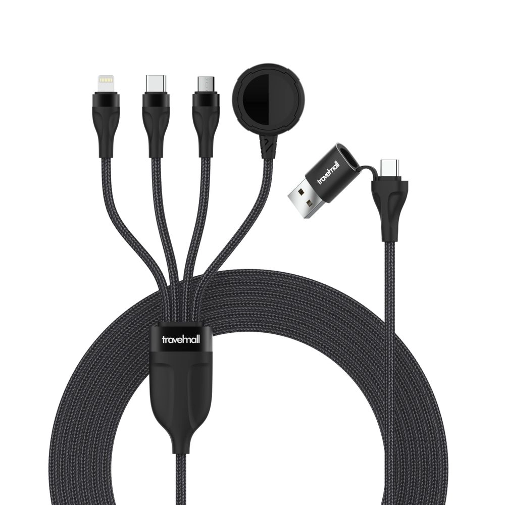 Travelmall 5-In-1 Intelligent Cable Lightning to USB-A Smart Charging 1m