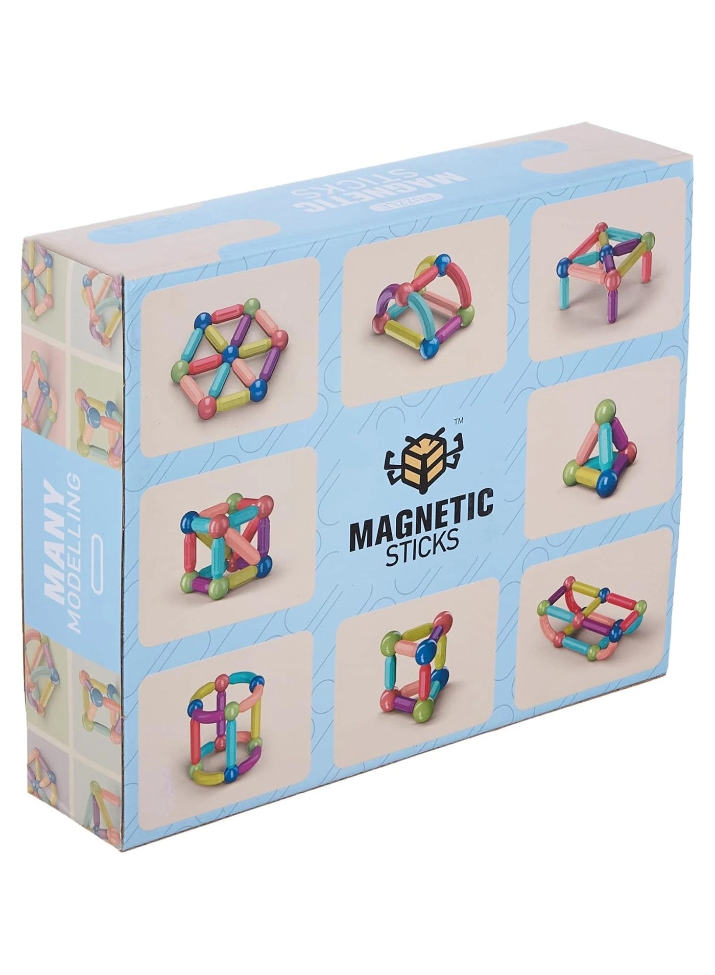 BLOOMING TIME Magnetic Building Sticks - 36pcs