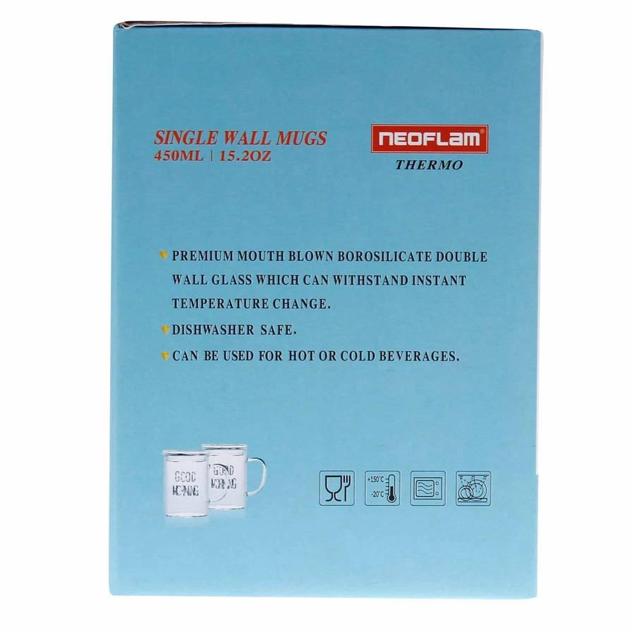 Borosilicate Glass Double Wall Mug - 450 ml