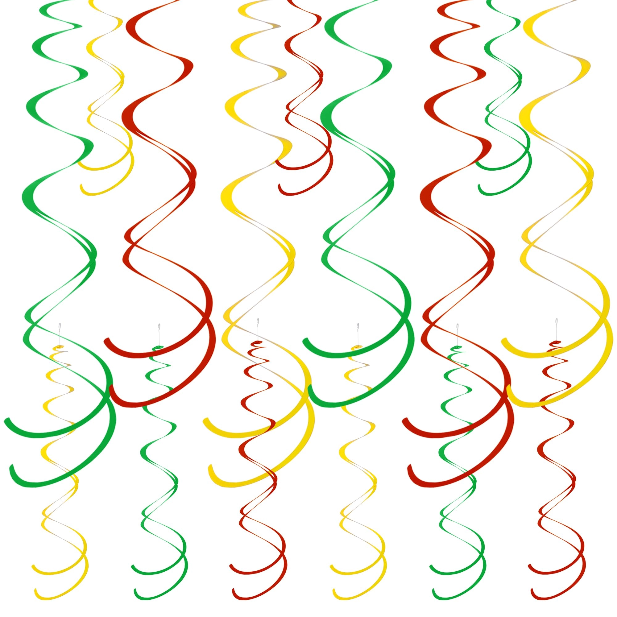 yymobt Ceiling Swirl Foil Decorations - 28pcs Christmas