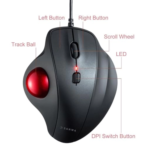 TB128 - Trackball 600/800/1200/1600 DPI