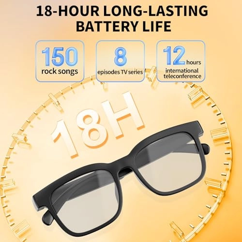 Bluetooth Audio Smart Glasses - Photochromic Lenses Blue Light Blocking