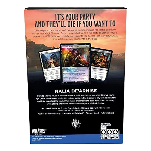 Commander Legends: Battle for Baldur's Gate Commander Deck - Party Time + Collector Booster Sample Pack - 2-card