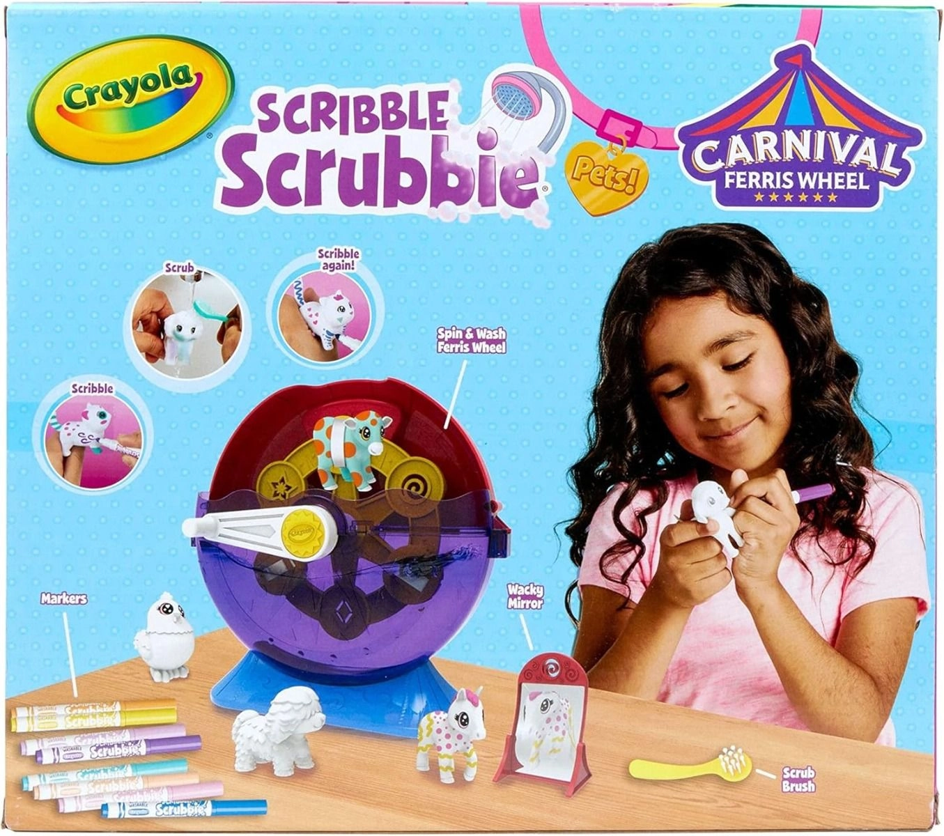 Scribble Scrubbie Pets Carnival Playset - 8 Markers