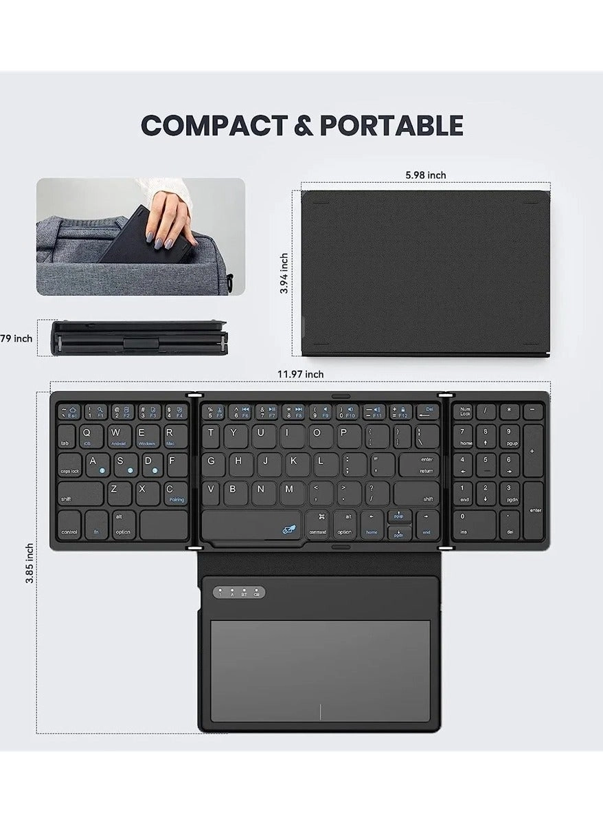 Foldable Keyboard - Full-Size Wireless