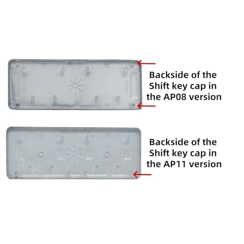 AP11 Type Left Shift Key Cap and Hinge - Black 1PCS