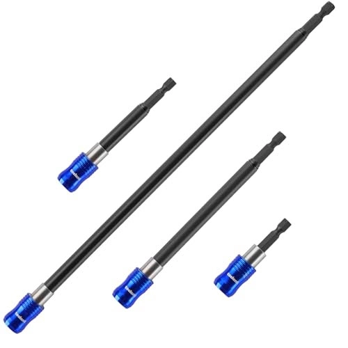 toolant Magnetic Drill Bit Extension Set - 25mm 4mm 6mm 12mm