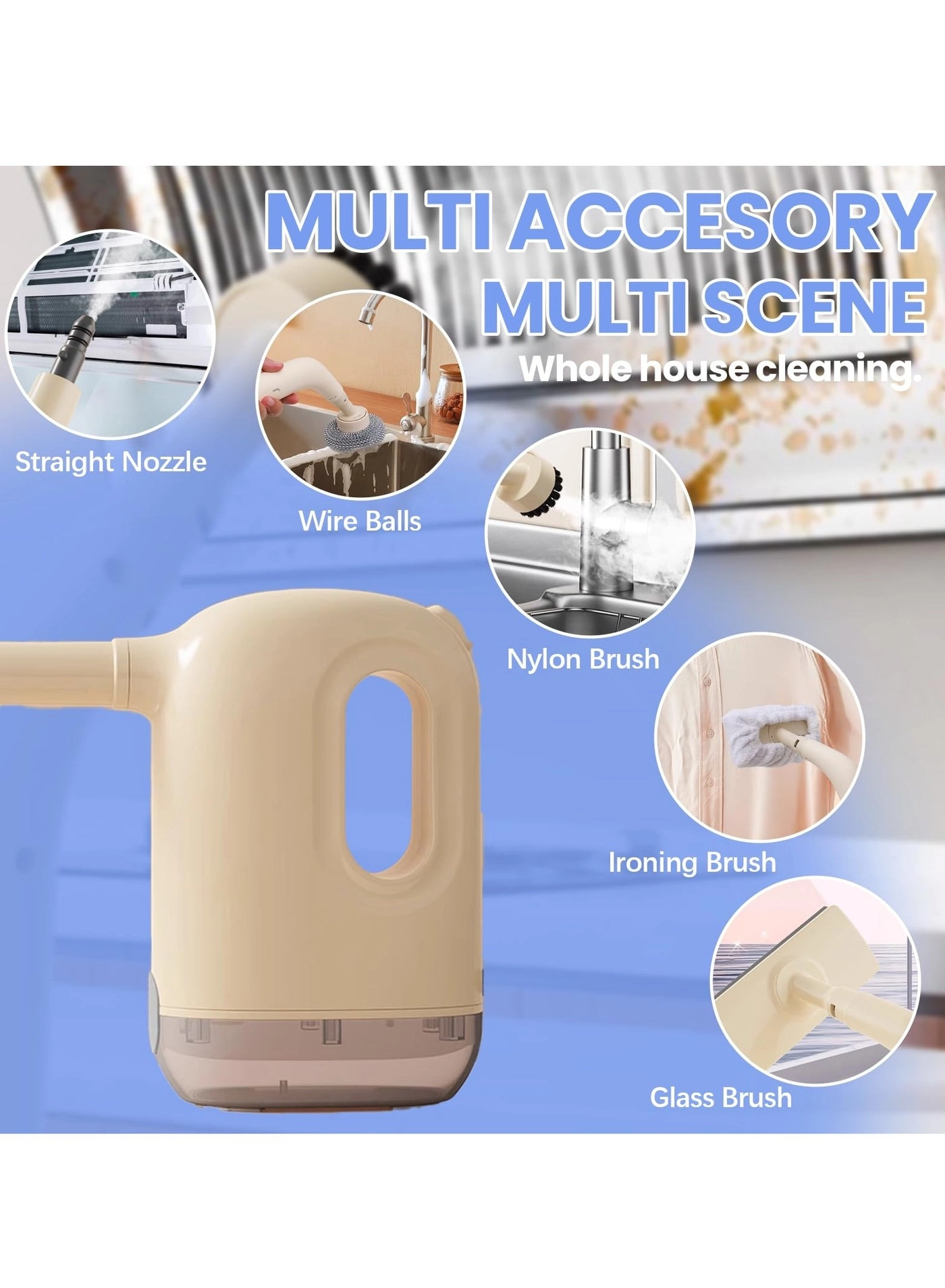 Handheld Steam Cleaner - 2.8-3.2Bar 350 ml