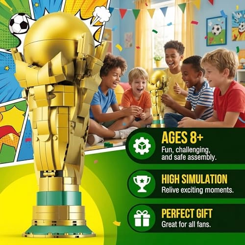 Soccer Trophy Building Blocks - 446 pcs