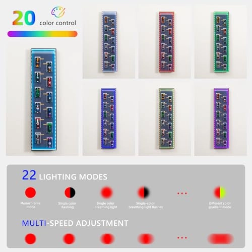 Display Wallboard - RGB LED Lights Multi-colored