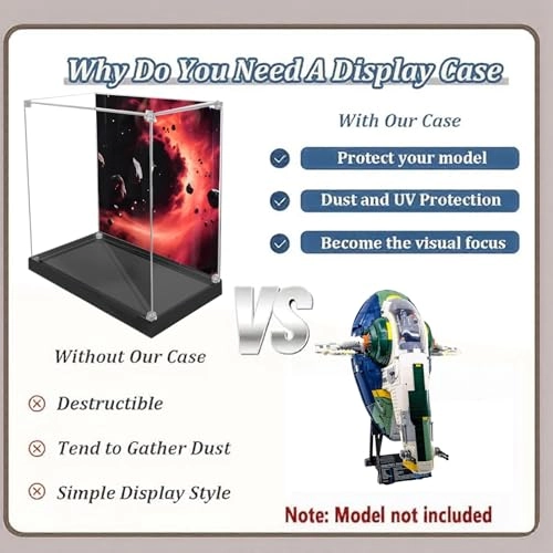 Acrylic Display Case for LEGO 75409 Interstellar Spacecraft - 3mm thickness
