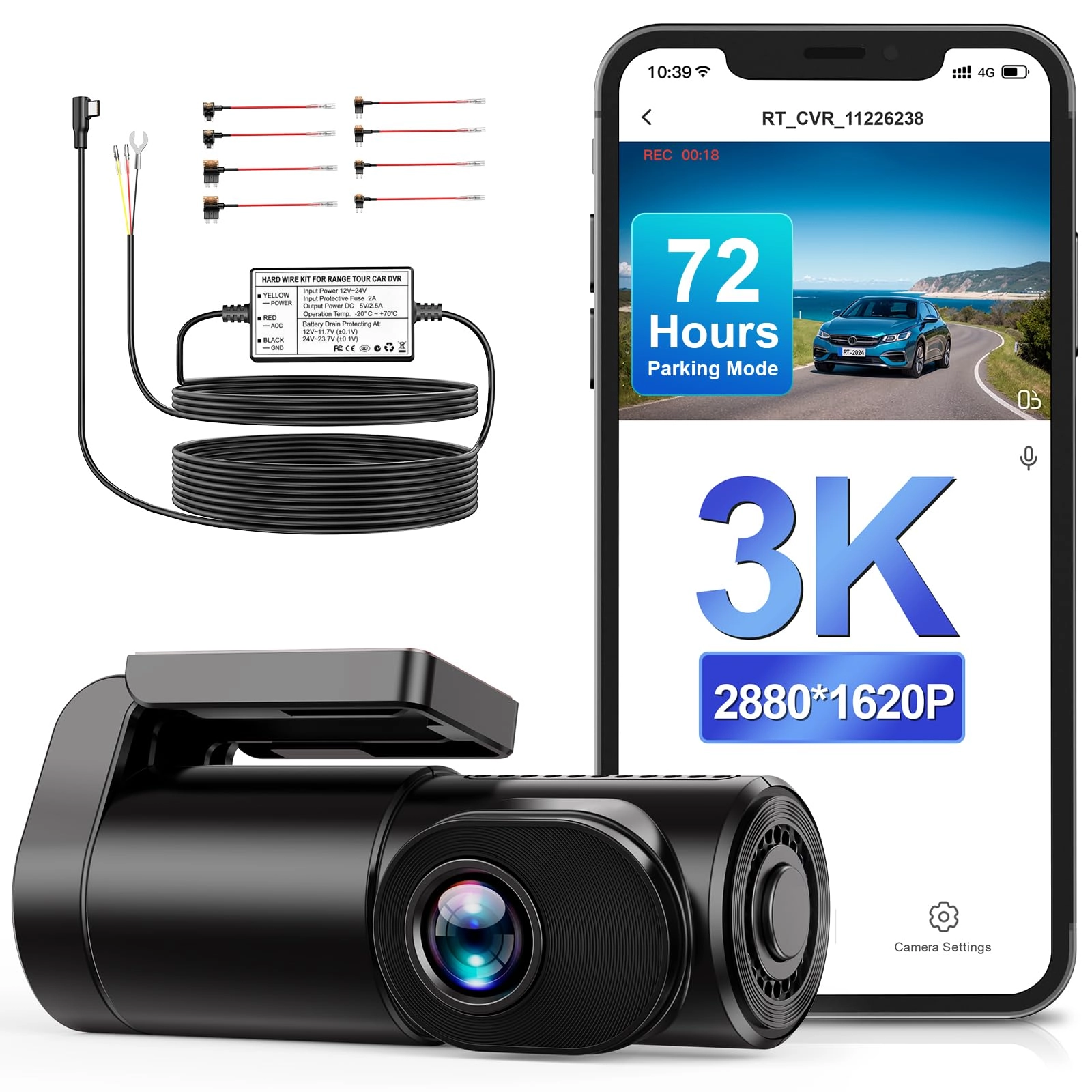 Range Tour 3K Dash Cam - 2880x1620 25FPS