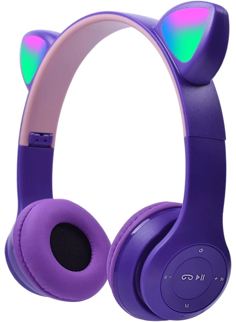 ELTRAZONE Cat Ear LED Wireless Headphone
