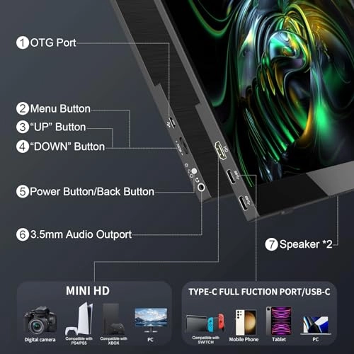 Portable Monitor - 18.5-Inch 1920*1080P