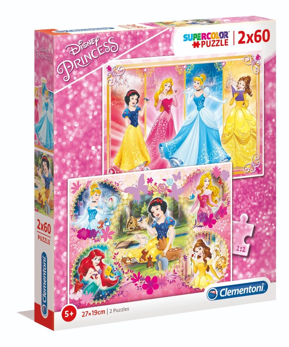 Clementoni Disney Princess 2-in-1 Puzzle (ALGT-07133) - 120 pcs