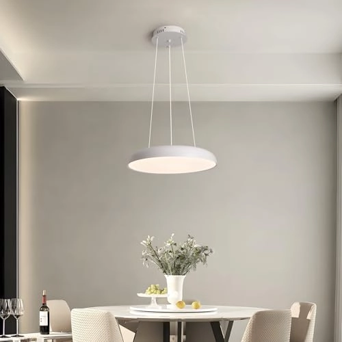 Round LED Chandelier - 3000K–6000K Dimmable