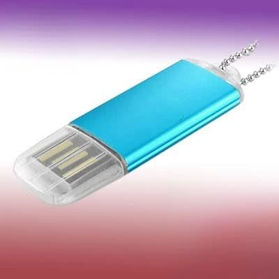 Green Pocket Aluminium USB Flash Memory Stick Drive - USB 2.0 4GB