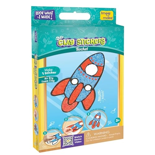 Clay Stickers - 3+ years 4 pcs