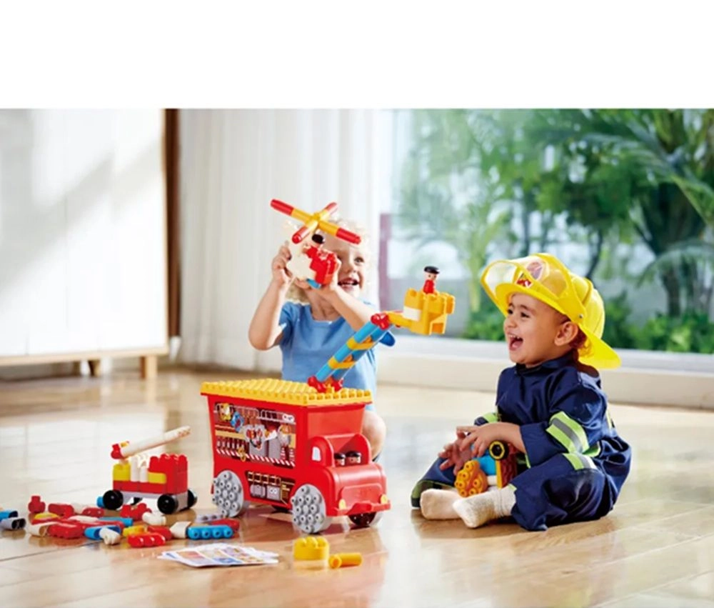 Poly M Fire Rescue Truck - 106-piece