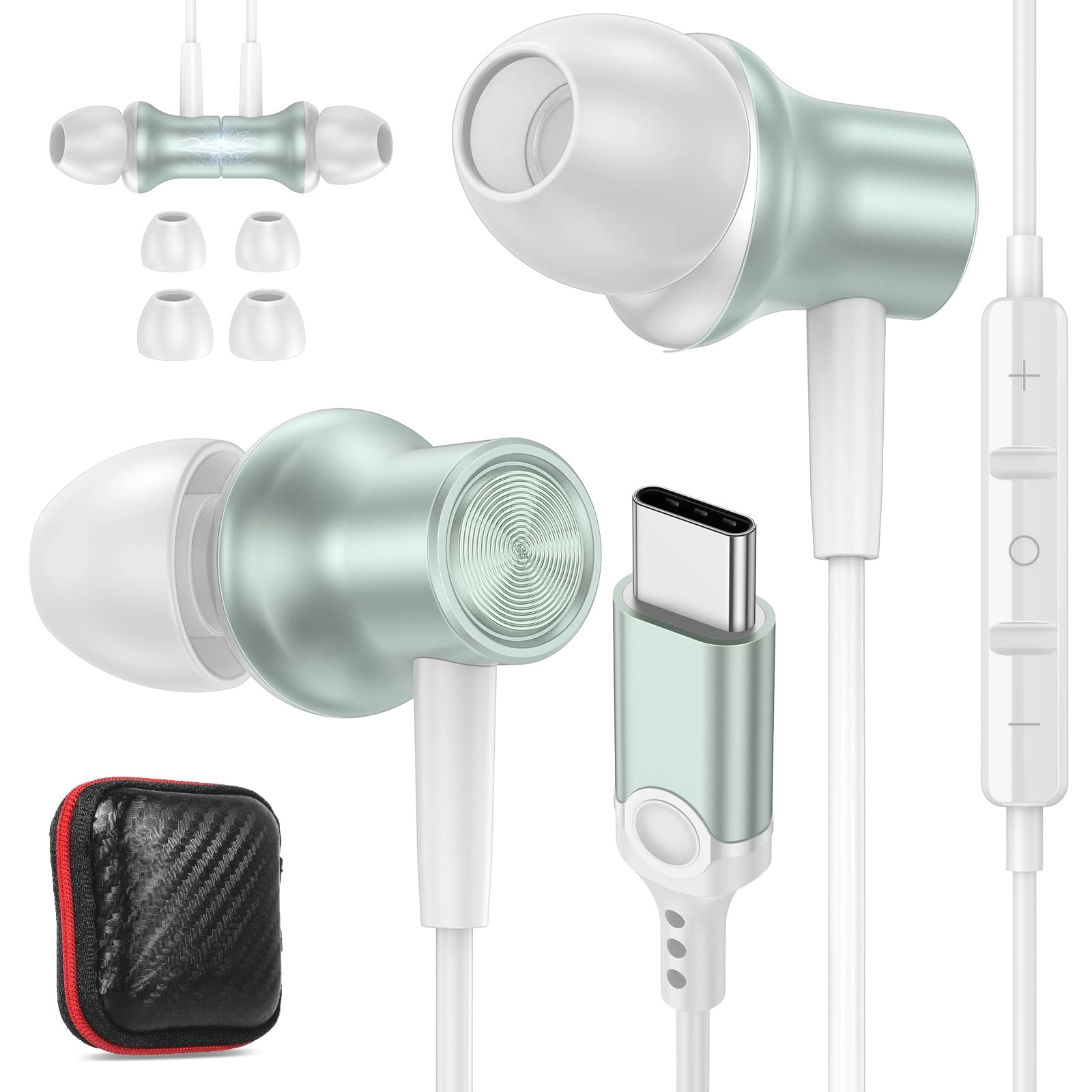 ASKUBSKU USB C Wired Earbud