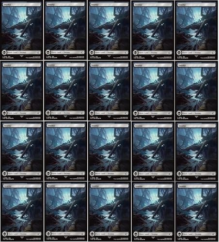 Magic The Gathering Final Fantasy Full Art Swamp #302 - 20pcs