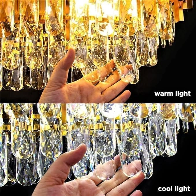 Crystal Chandelier - White Warm White Natural White