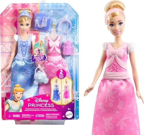 Cinderella Fashion Doll - 2-in-1 Stories 9 Accessories Ages 36+