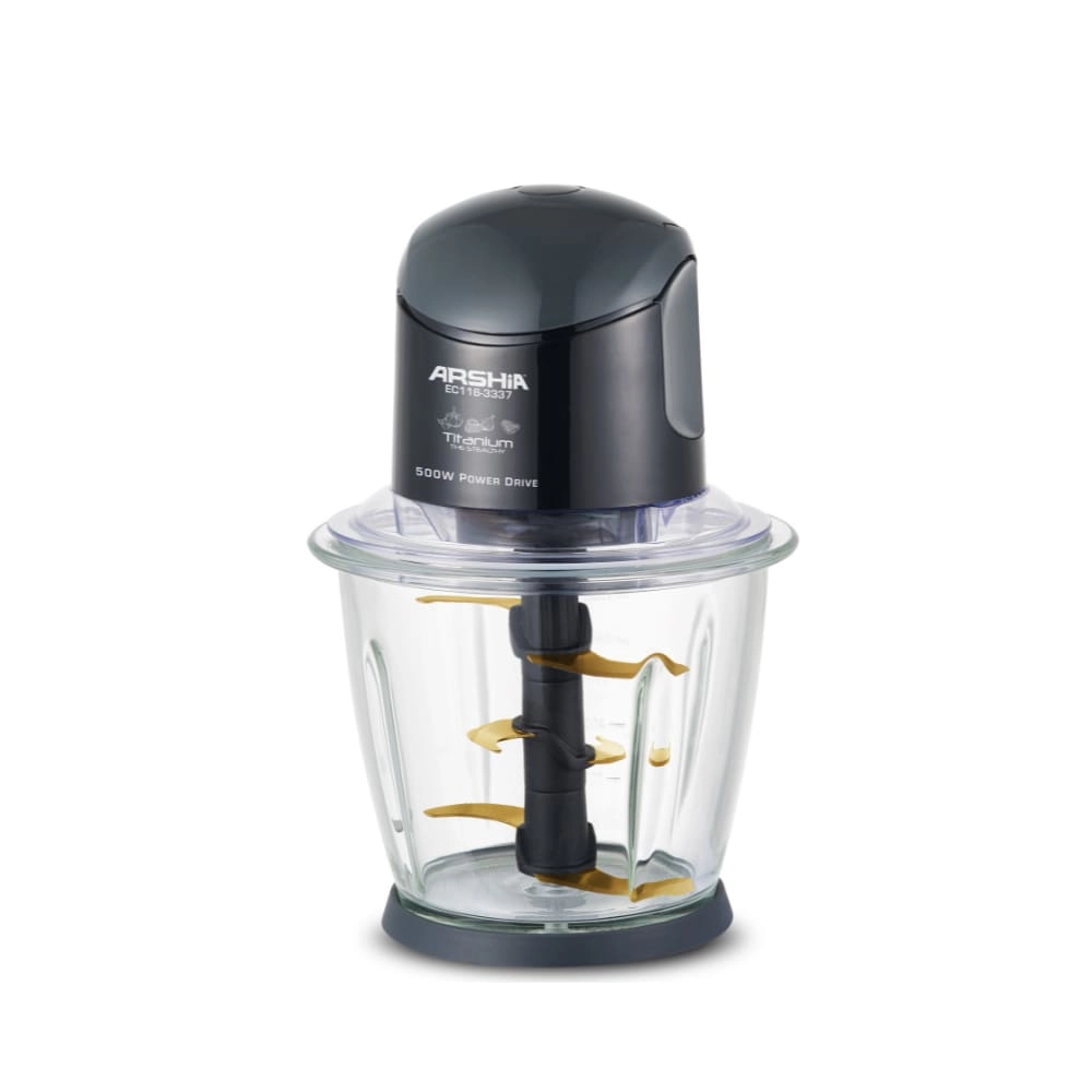 Dari Home Titanium Electric Chopper - Black One-touch