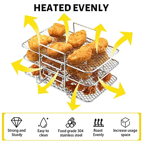 3-Layer Air Fryer Rack - Stainless Steel 1 piece(s)