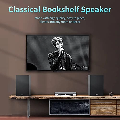 Bookshelf Speakers - 4 Inch 2.0 Bluetooth 5.0