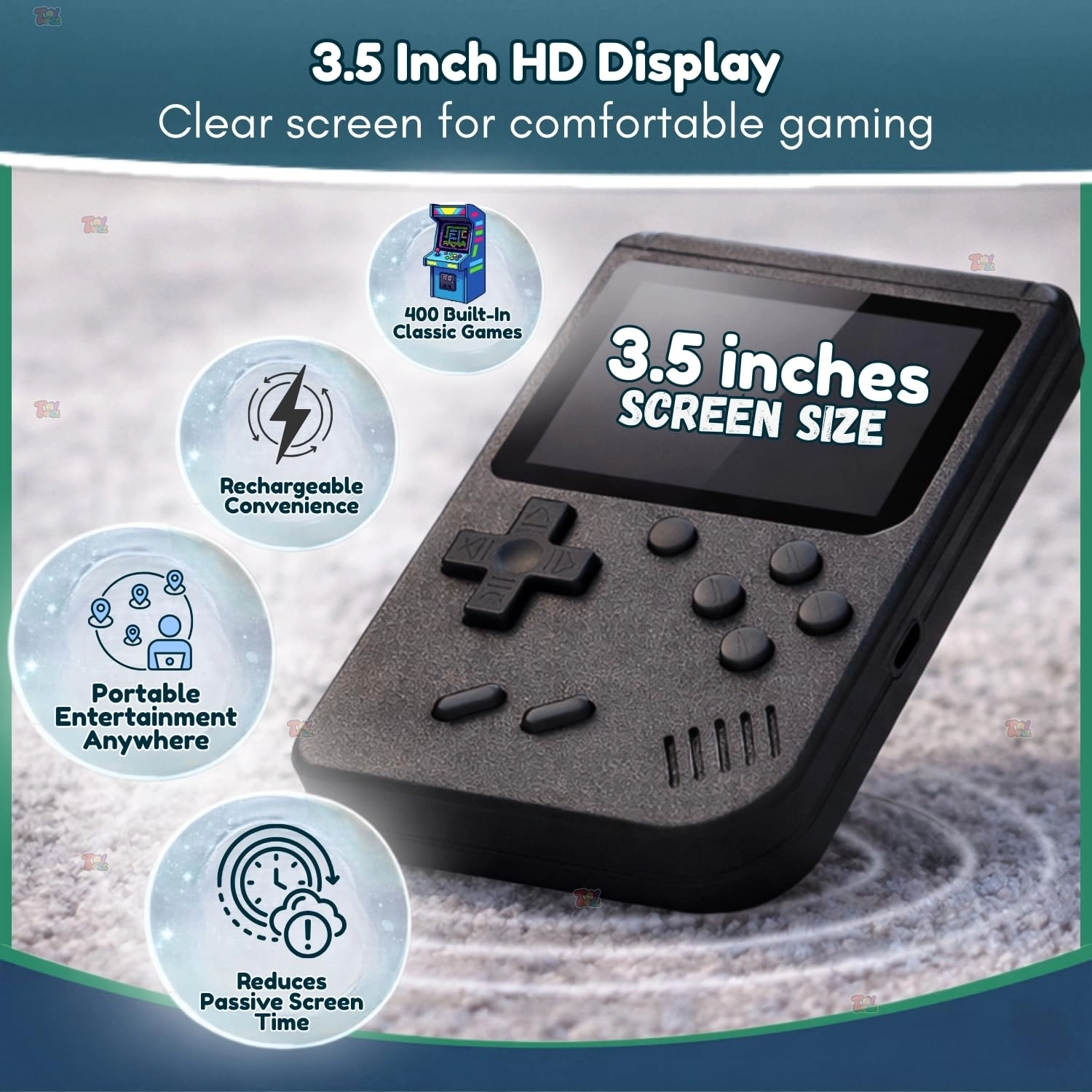 Pocket Video Game Console - 400-in-1 Handheld