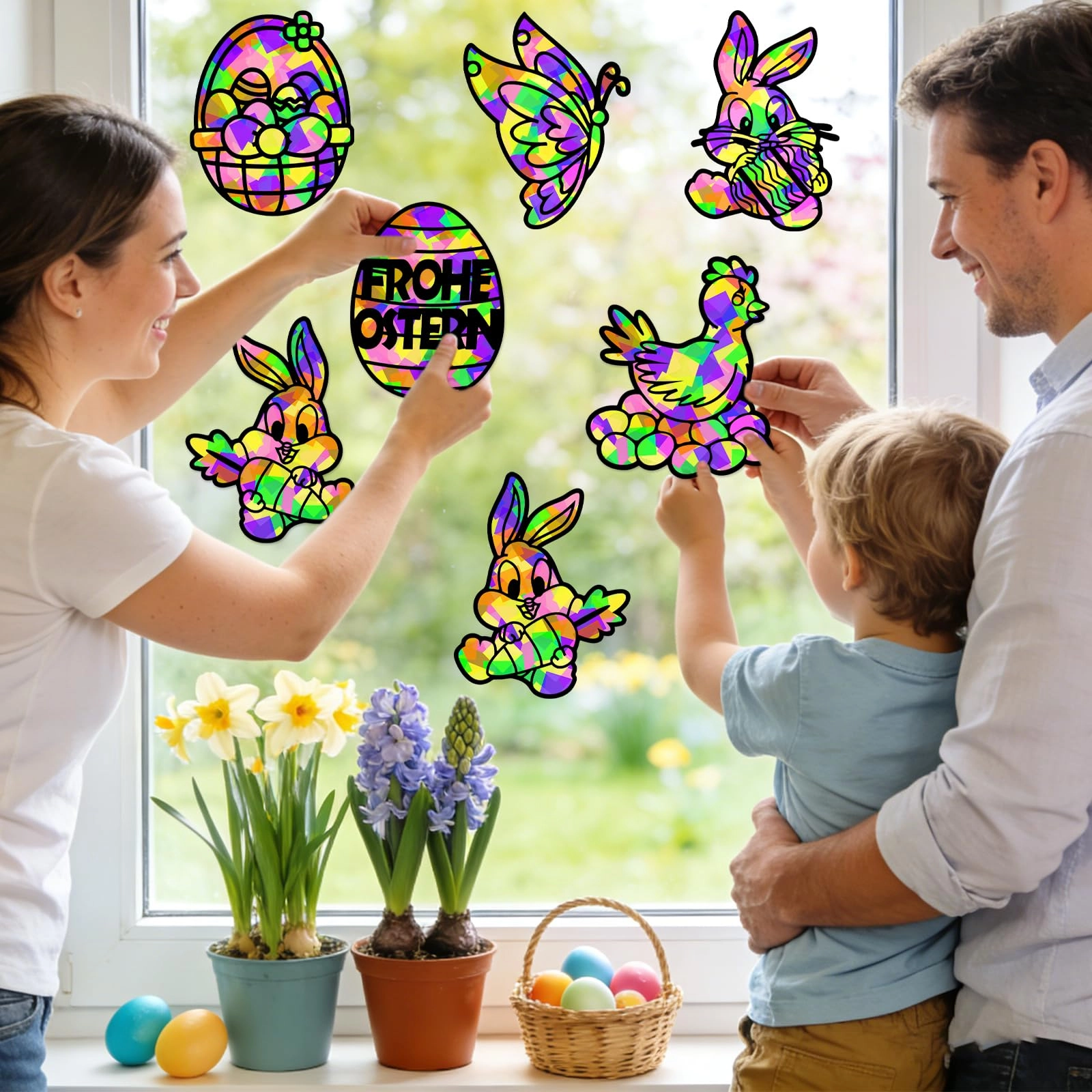 Easter Suncatcher Craft Kit - 57 pieces