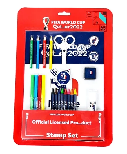 FIFA Country Stamp And Colour Set - Red France