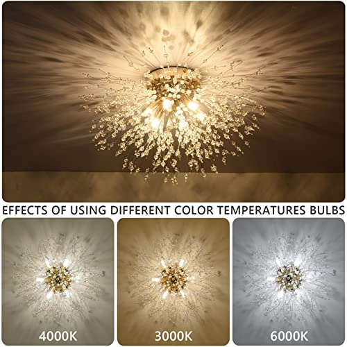 Modern Crystal Ceiling Lights - Dimmable