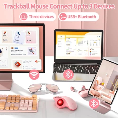 Trackball Mouse - Bluetooth USB