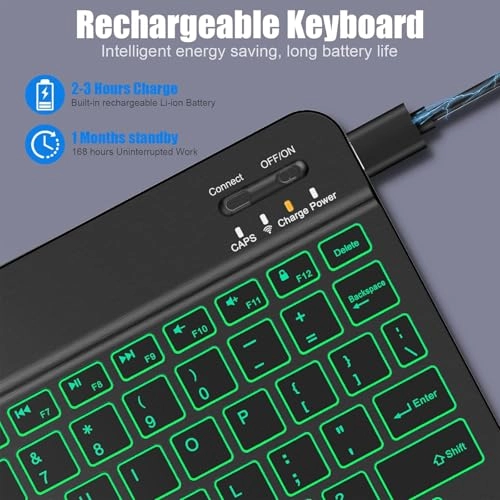Backlit Bluetooth Keyboard - Wireless