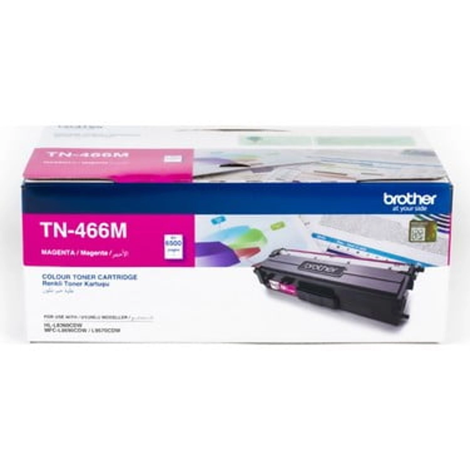 TN-466M - 6,500 pages Magenta