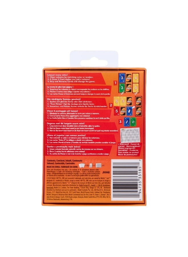 UNO Zero - Card Game