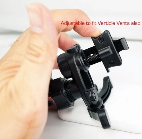 Simple-Lock Car Air Vent Holder Mount - Fits horizontal and vertical vents Dual tab connection