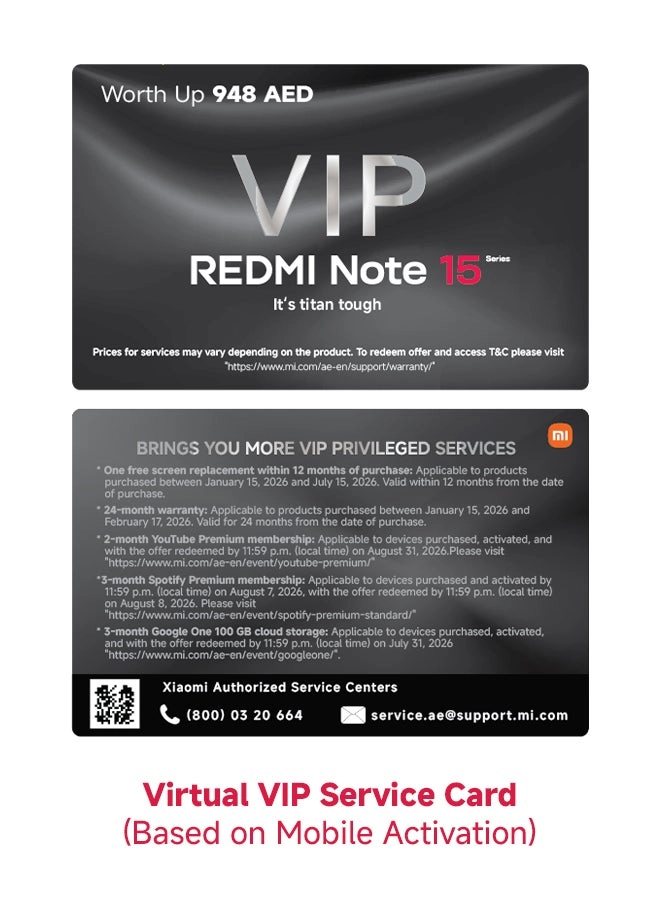 Redmi Note 15 Pro - 8GB 256GB + smart band 9 active + Buds 6 Play