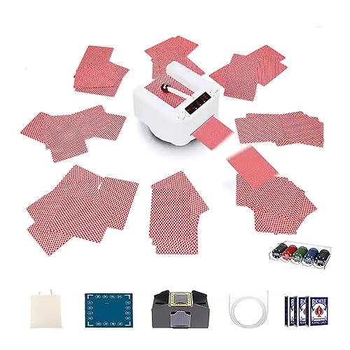 Automatic Card Shuffler - 2-in-1 360 Rotating 5200mAh